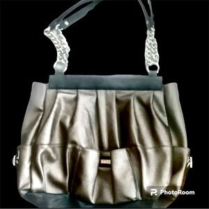 Miche Metallic Bag Magnetic Closure Silver Hardware Like New No Visible Wear